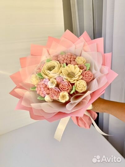 Букеты из шоколадных цветов