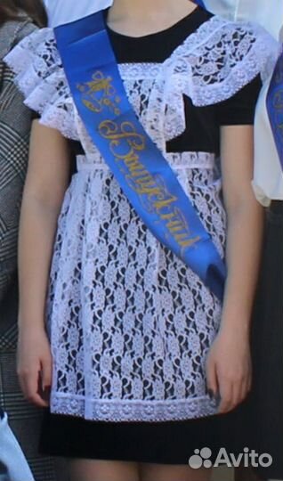 Школьный фартук, кружевной