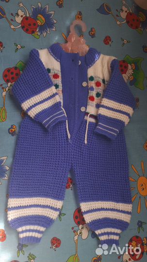 Комбинезон вязаный легкий для реборна
