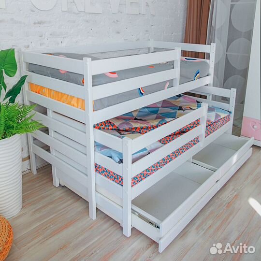 Двухъярусная кровать безопасная