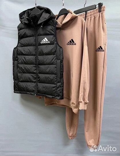 Костюм тройка adidas с жилеткой