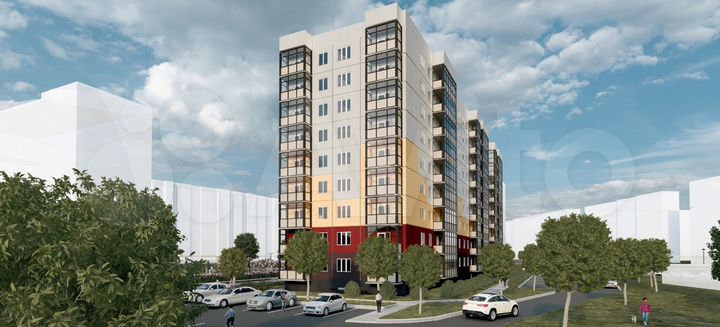 Квартира-студия, 26,2 м², 6/9 эт.
