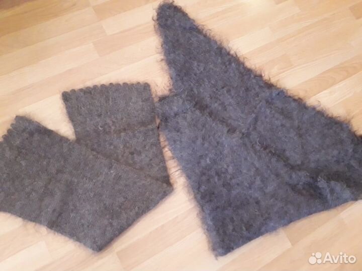 Шарф и касынка пуховые новые