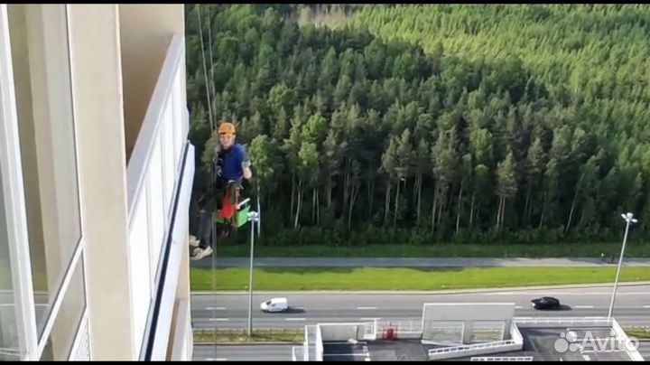 Промышленный альпинист, высотные работы