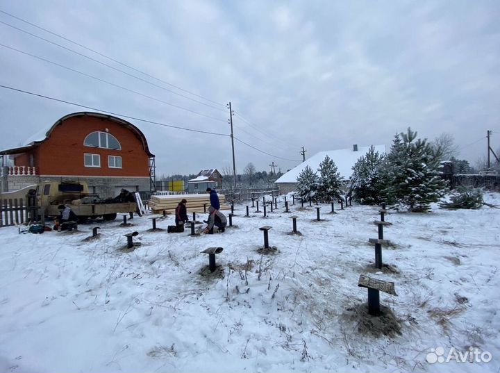 Свайно винтовой фундамент