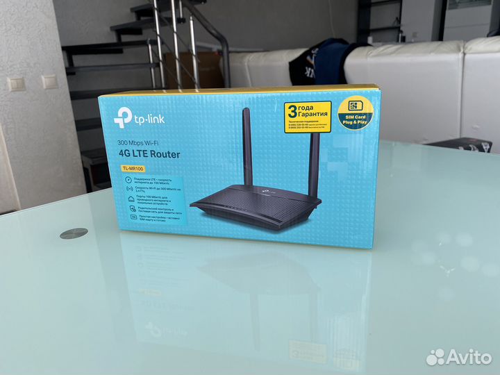 Wifi роутер 4g с модемом tp-link tl-mr100