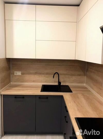 Угловая кухня с мдф фасадами