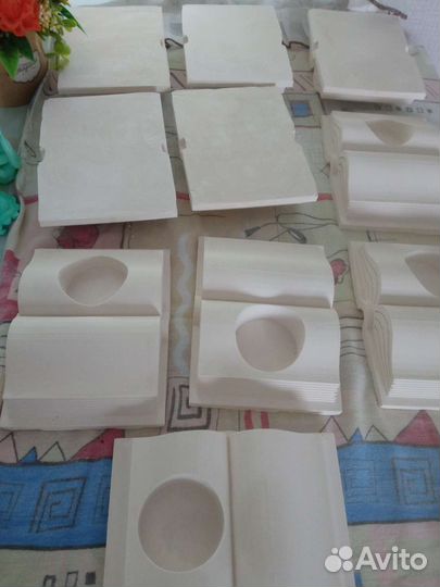 Гипсовое кашпо 