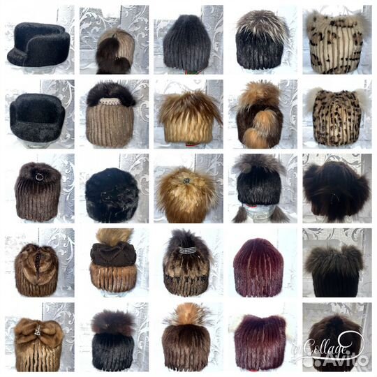 Шапка норковая женская