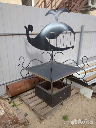 Зонт на дымоход с флюгером