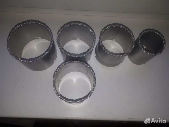 Коронка карбидная по керамике 5шт. СССР