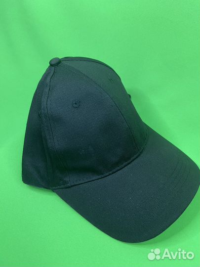 Черная однотонная кепка (Новая)