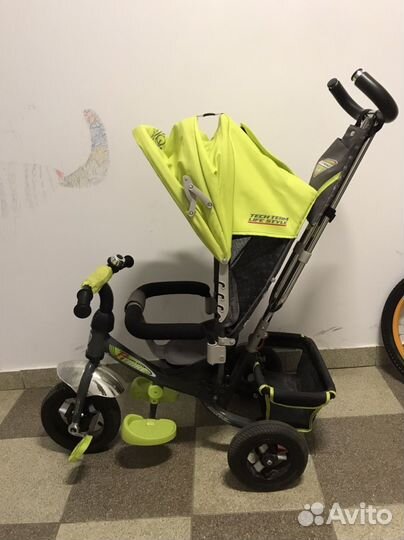 Велосипед-коляска с ручкой