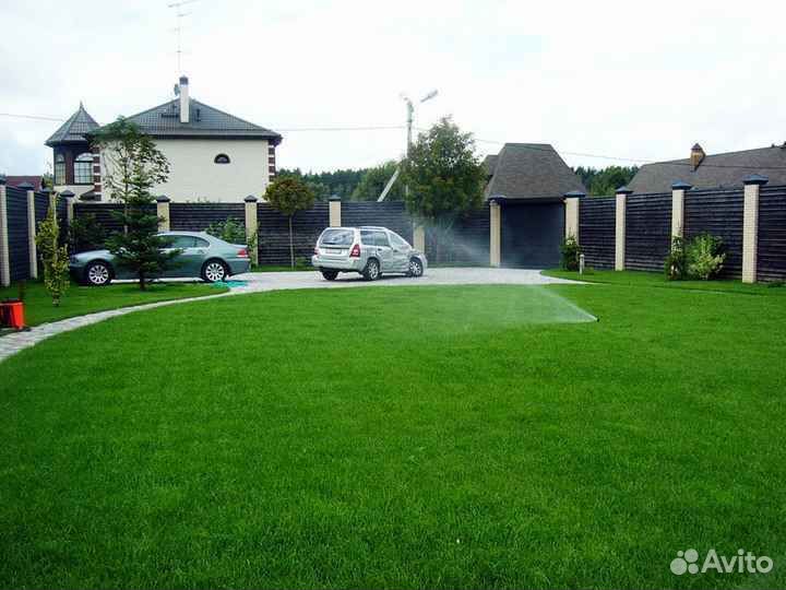 Укладка газона