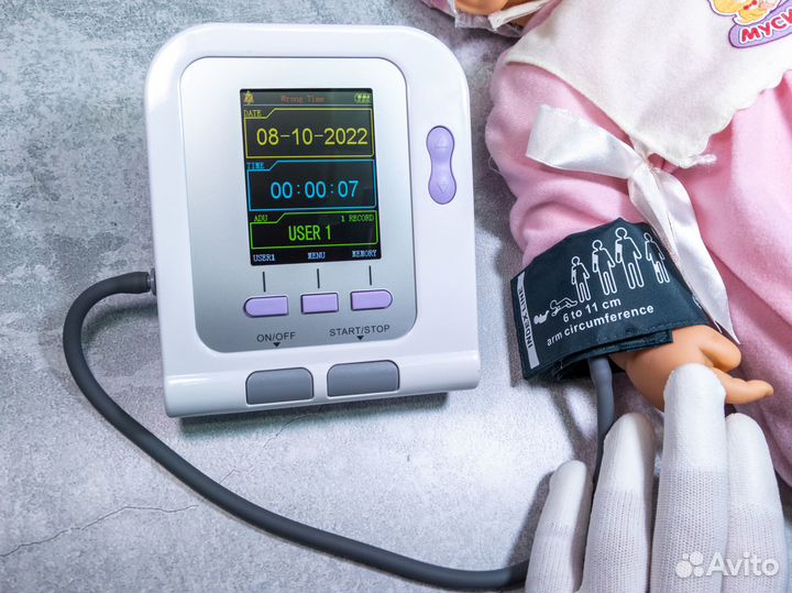 Тонометр пульсоксиметр для новорожденных, взрослых