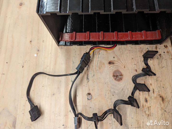 Корзина для 7 hdd дисков, обдув, питание, SATA