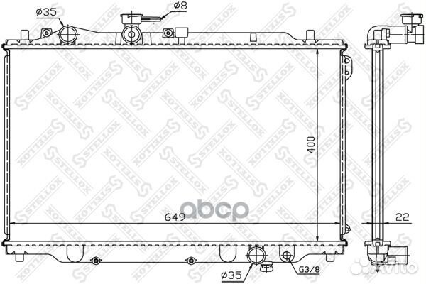 Радиатор системы охлаждения Mazda 626 1.6-2.2i