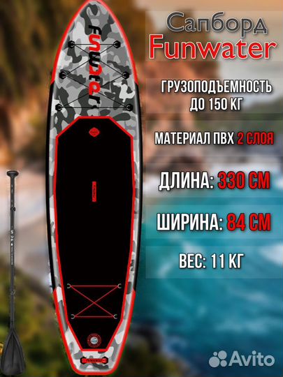 SUP-доска FunWater Koi 11'6