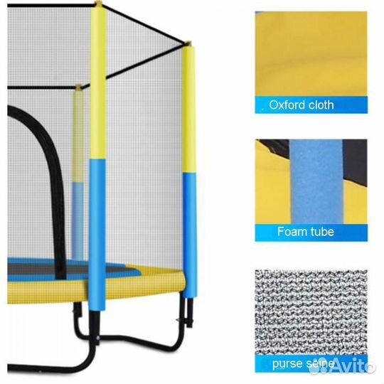 Прокат от Супермамы Батут с сеткой 150 см