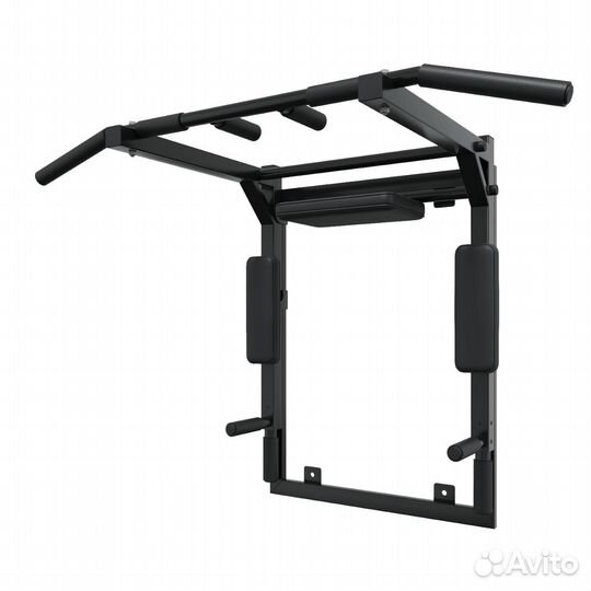 Турник брусья пресс на рамке черный