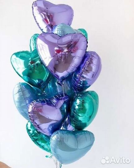 Сердце из фольги шар