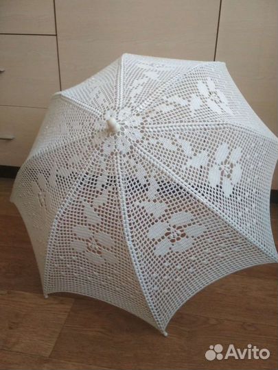 Зонт вязаный для фотосессии
