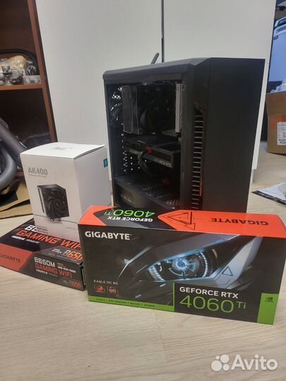 Игровой пк ryzen 5 7500f rtx 4060 ti 32gb ddr5