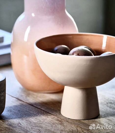 Ваза на ножке, керамика, Jysk Дания