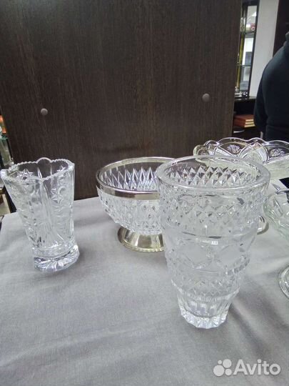 Ваза хрусталь Олимпиада