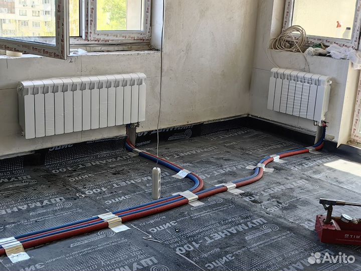 Монтаж систем отопления. Теплые полы