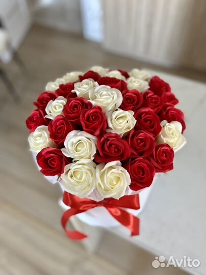 Букет из мыльных роз