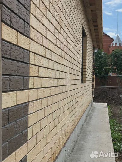 Кирпич жёлтый фактурный