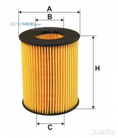Фильтр масл. (вставка эко без метал.эл.) OE665 fil