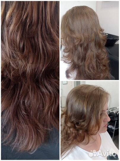 Модель на ламинирование, восстановление волос