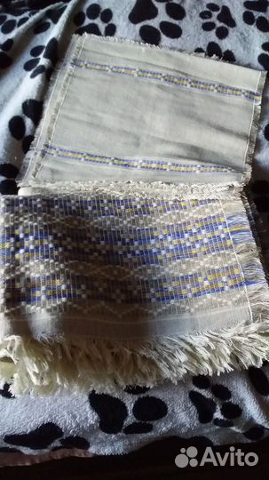 Скатерть лен СССР новая.и4.салфетки