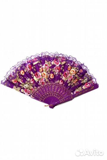 Веер складной кружевной 