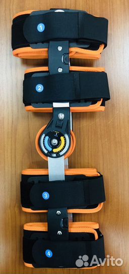 Ортез на коленный сустав с шарнирами жесткий