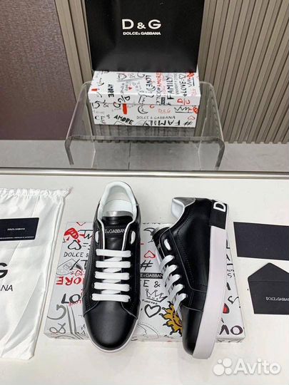 Кеды Dolce&Gabbana кожа