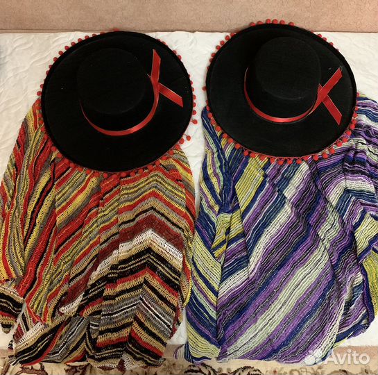 Шляпка мужская, женская с вуалью, самбрерро