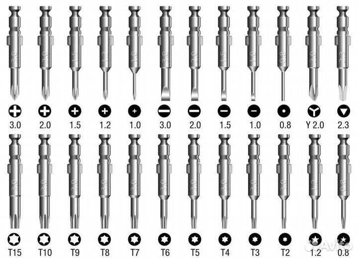 Набор отверток для ремонта телефонов 25 в 1