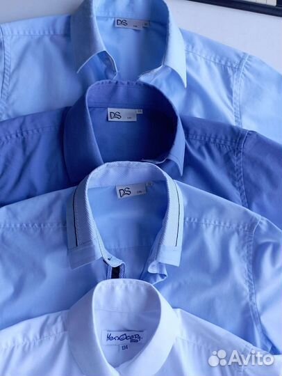 Рубашки школьные 134, 140 на мальчика Delores