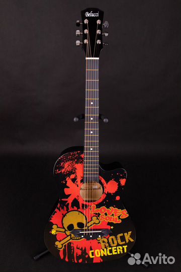 Новые акустические гитары с принтом