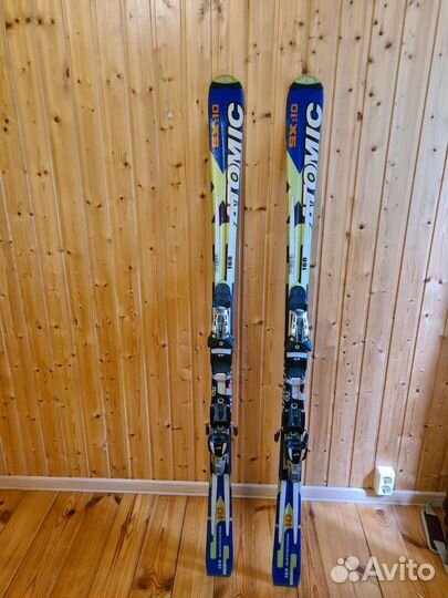 Горные лыжи atomic sx:10 160 и ботинки Salomon 25
