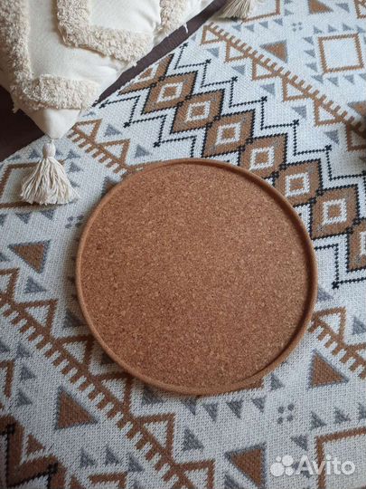 Поднос пробковый