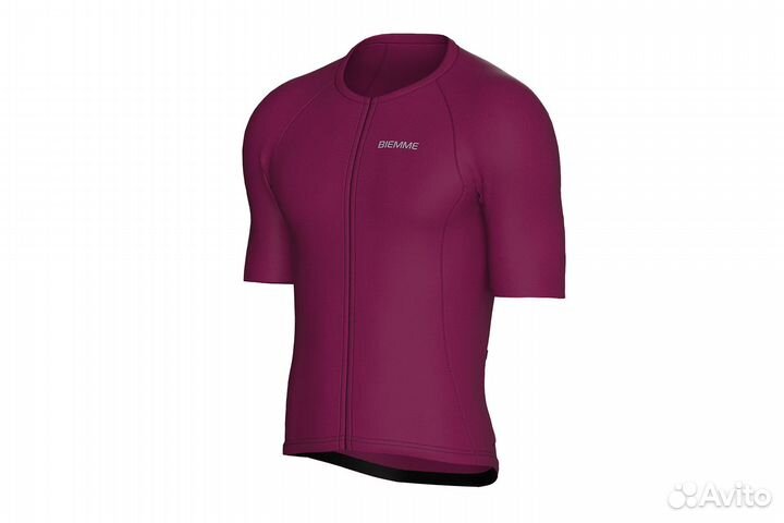 Веломайка Biemme Aria, короткий рукав, бордовая