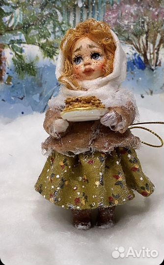 Ватная ретро игрушка