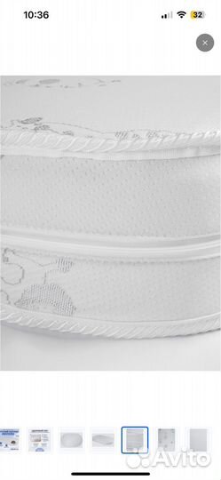Новый детский матрас на овальную кровать