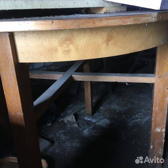 Стол круглый винтаж СССР раздвижной