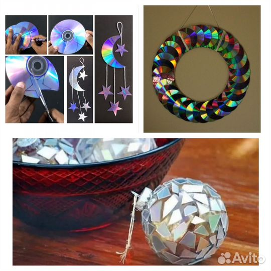 CD DVD диски для творчества 84 шт