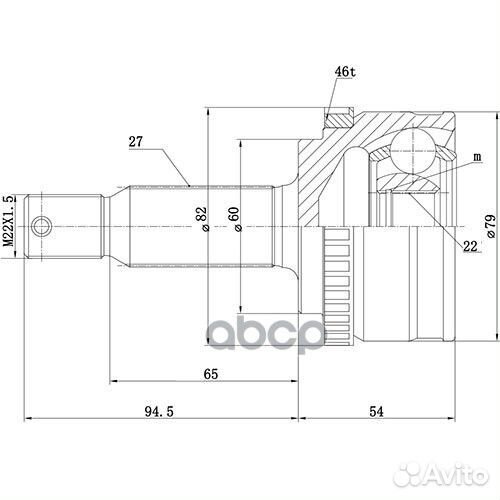 Шрус наружный перед прав/лев Z87310R Zikmar